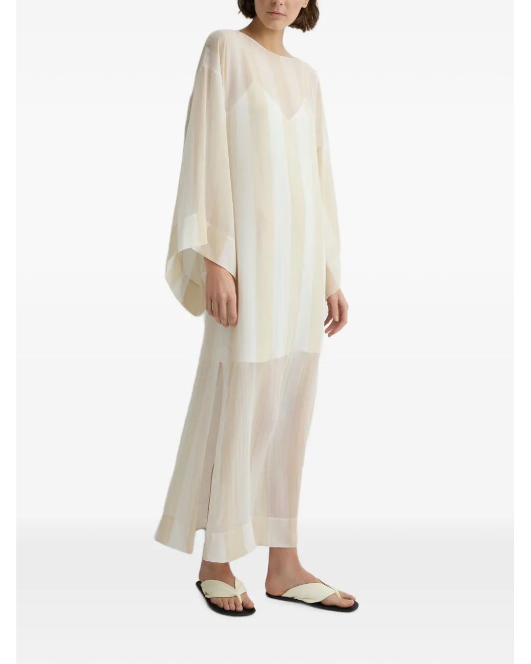 Bondi Born White Capri Kimono-Sleeve Maxi Dress