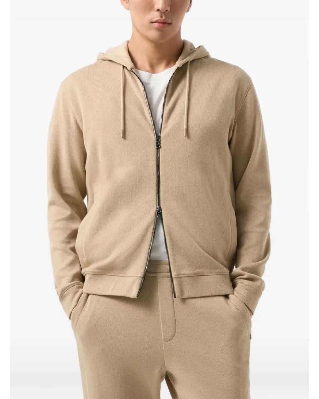 Bogner Natural Laros Zip-Up Hoodie for men
