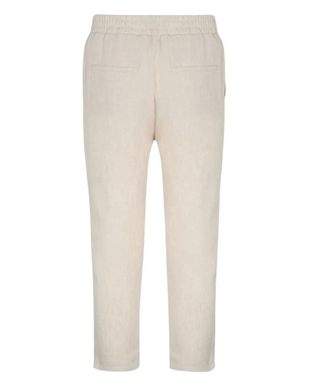FAMILY FIRST Natural Elasticated-Waist Trousers for men
