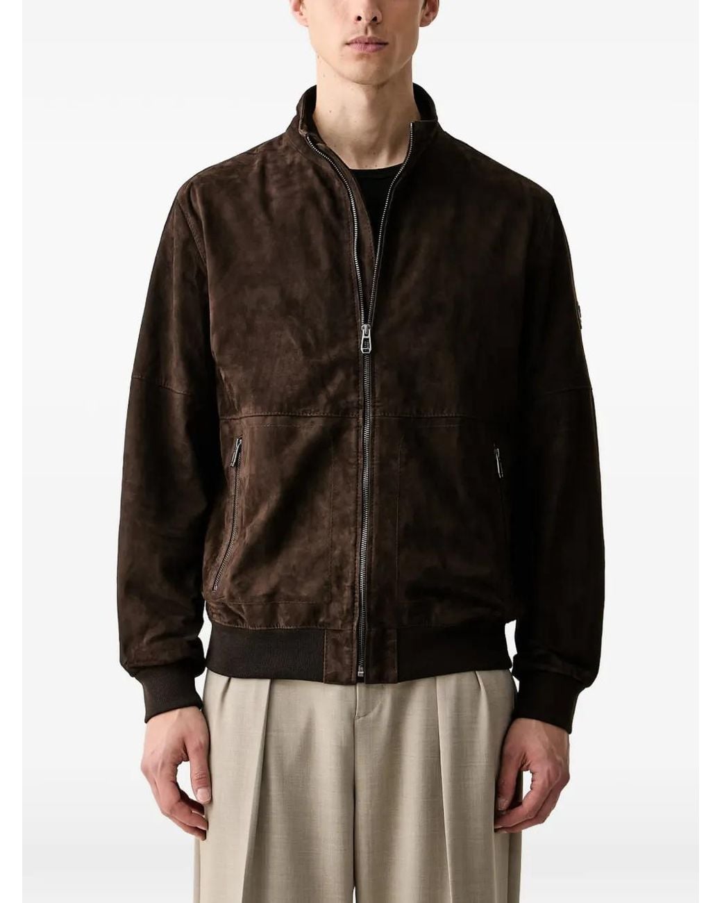 Joop! Black Veste Bomber En Daim for men