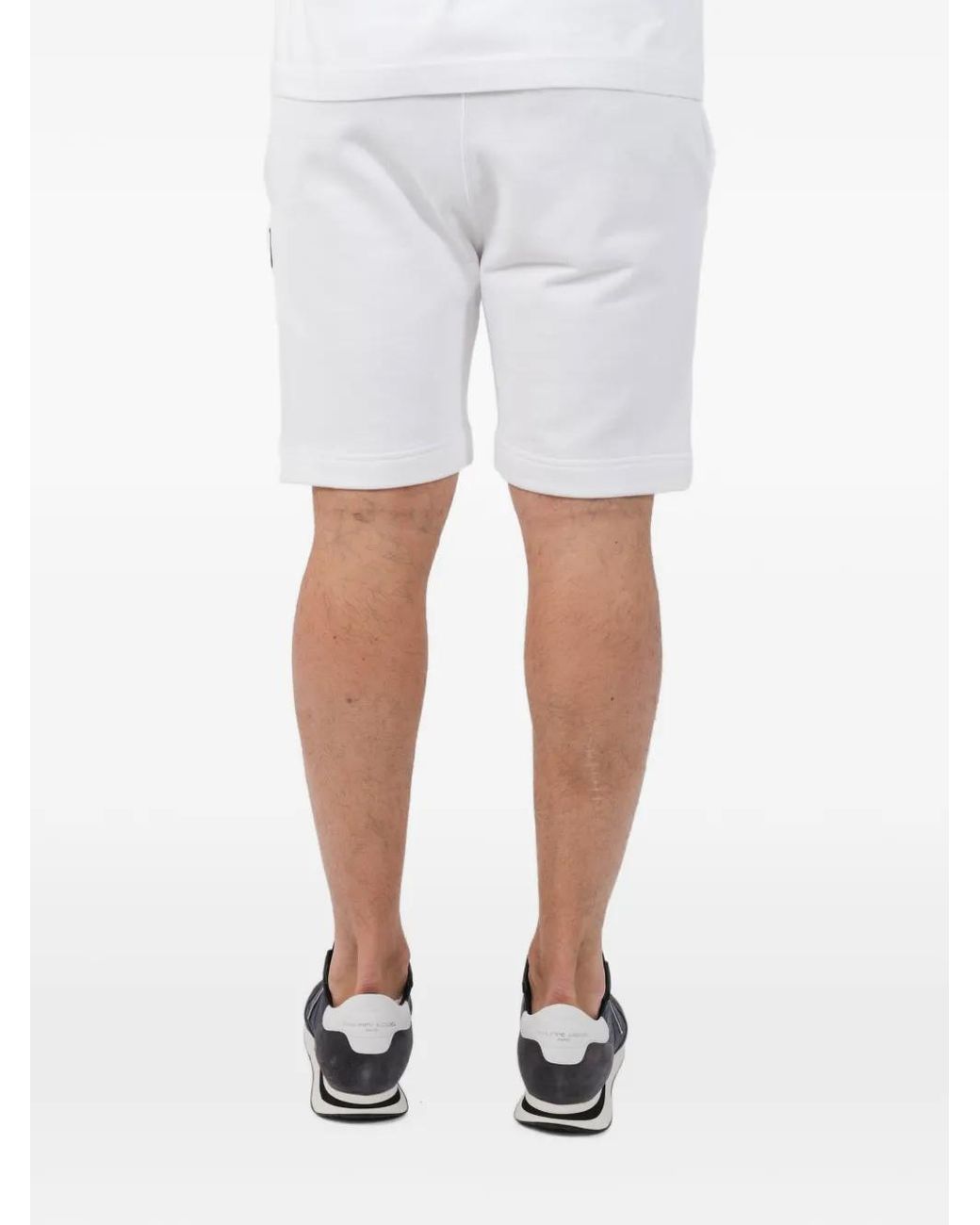 Ma Strum White Logo-Patch Shorts for men