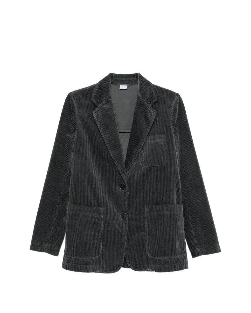 Aspesi Black Corduroy Blazer