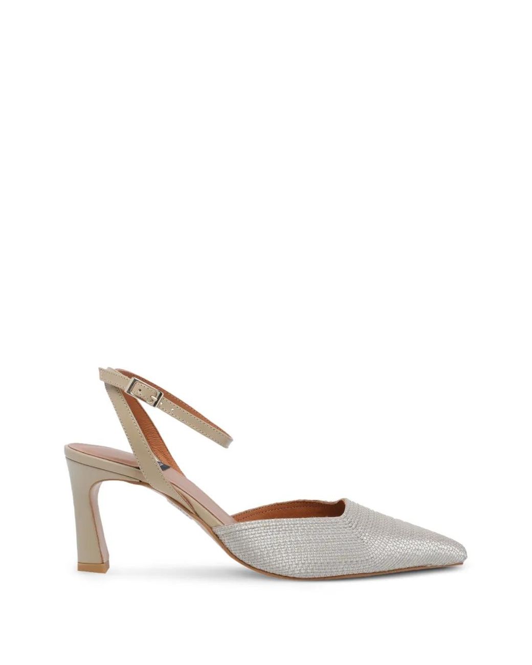 Angel Alarcon White Greta Buckle-Fastening Pumps