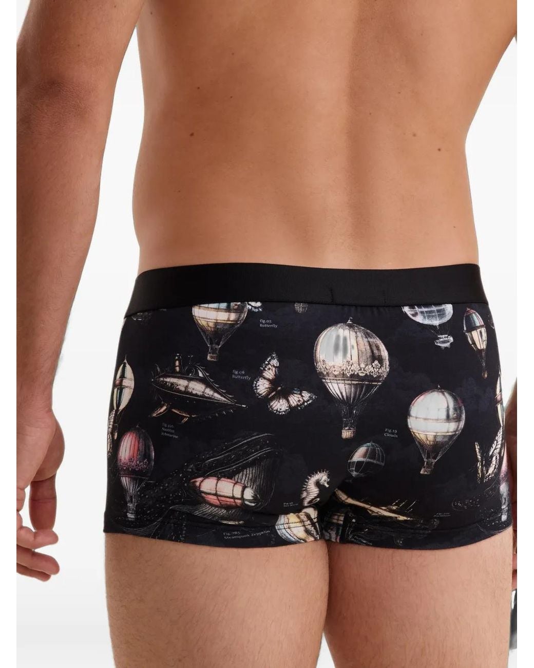 Boxer À Imprimé Graphique Aubade pour homme en coloris Black
