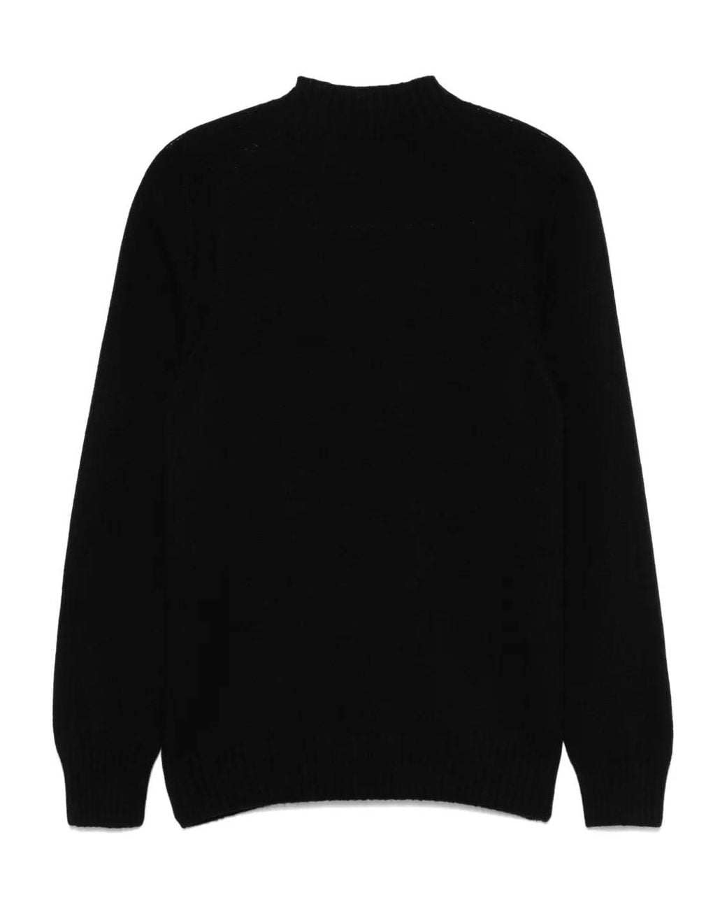 D4.0 Black Virgin Wool Sweater for men