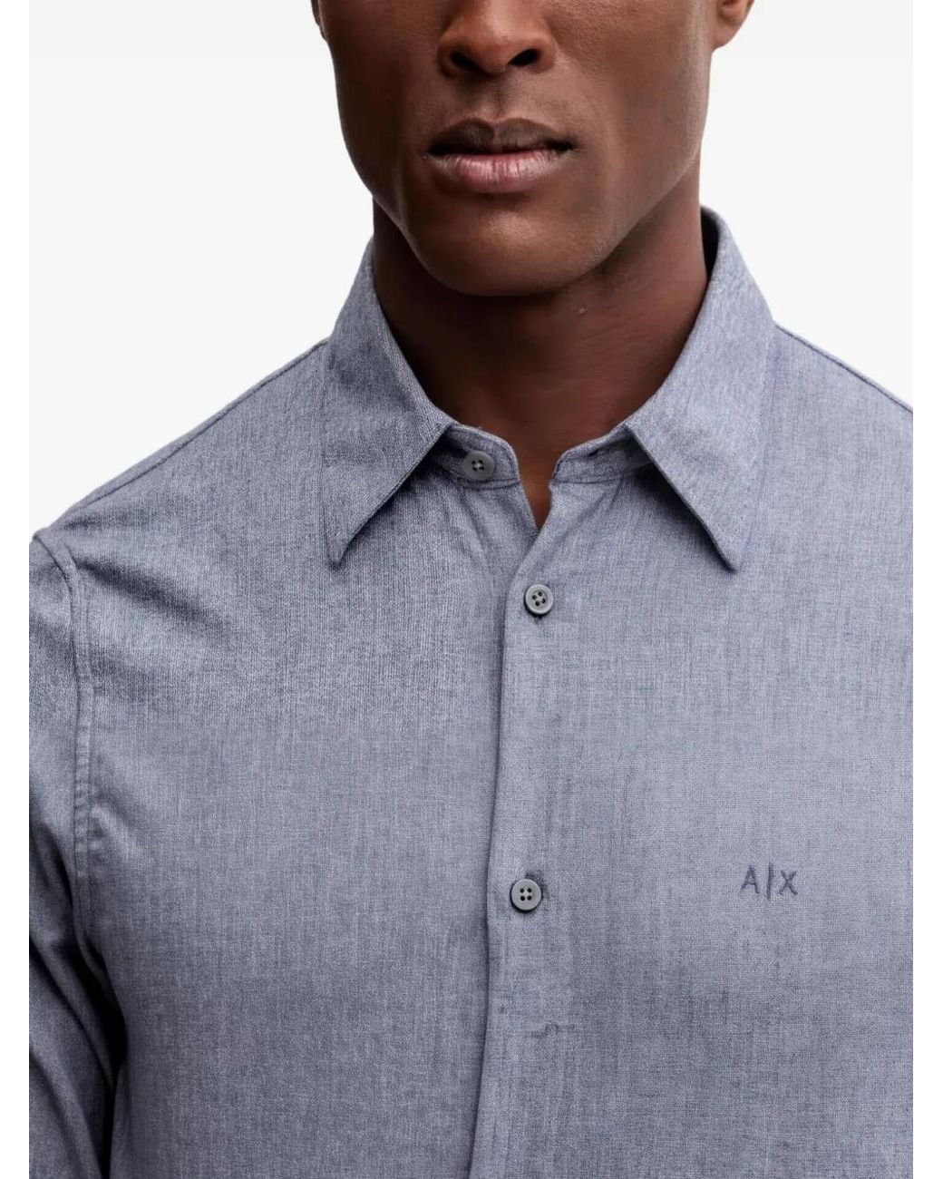 ARMANI EXCHANGE Gray Buttoned Shirt for men