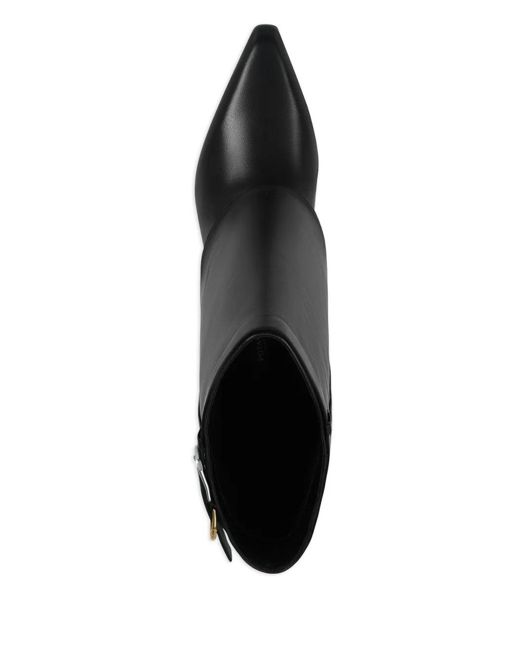 POTAMY Black 70Mm Buckle-Detail Leather Boots