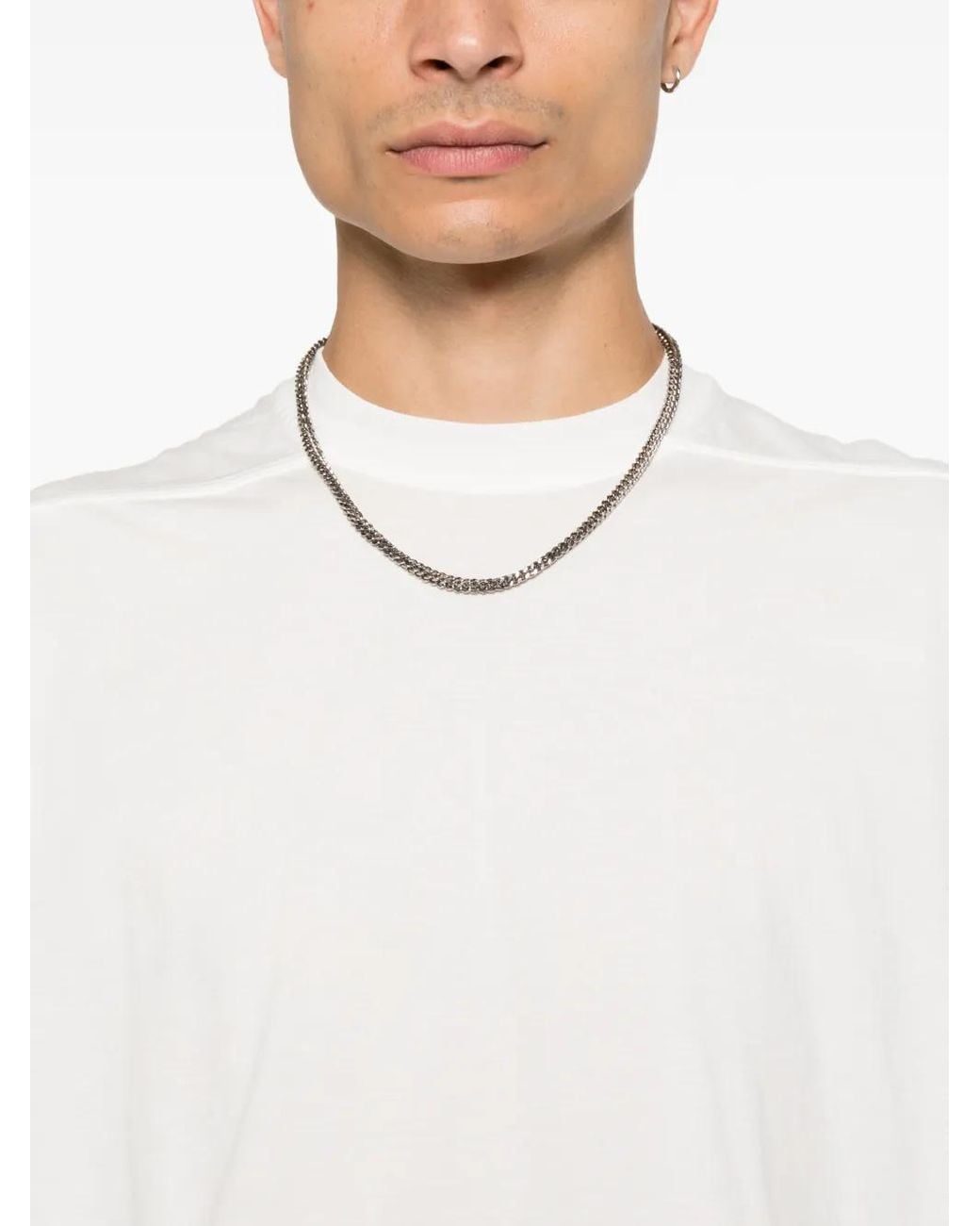 Rick Owens White Tower Jumbo Ss T-Shirt for men