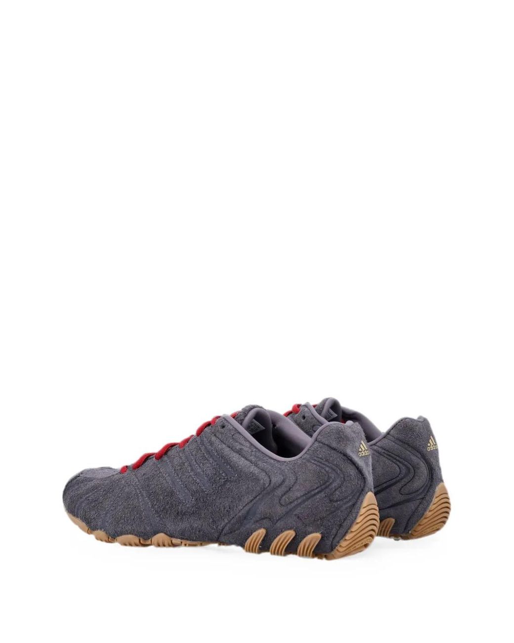 Adidas Purple Suede Panelled Sneakers
