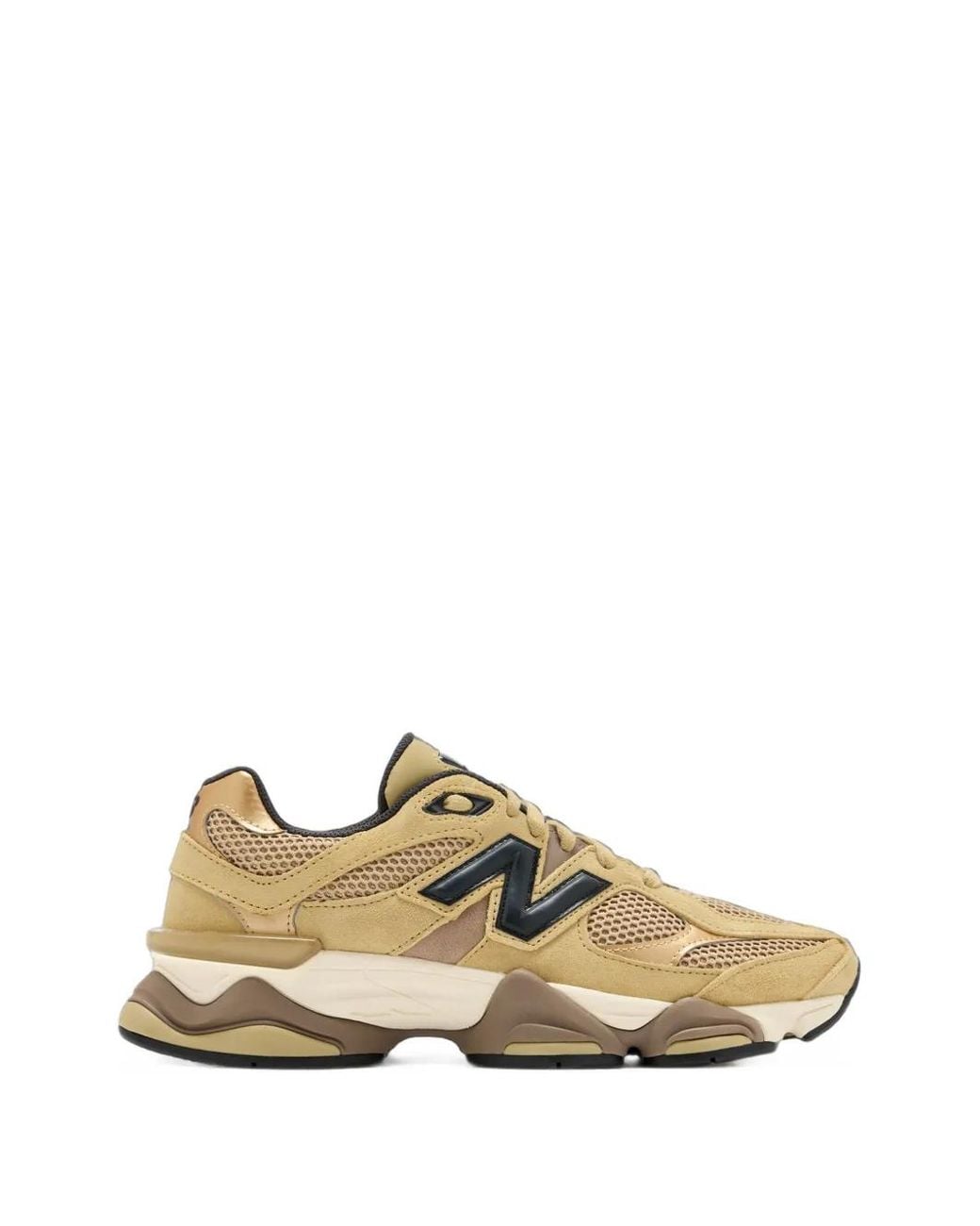 New Balance Brown 9060 Mesh-Panelled Sneakers for men