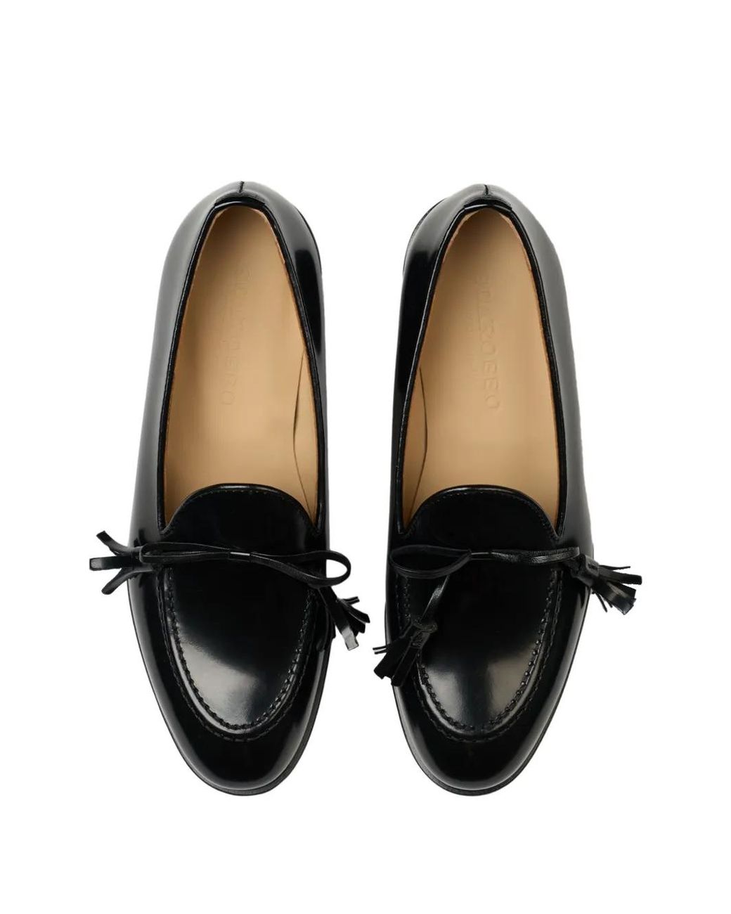 Scarosso Black Madison Tassel Loafers