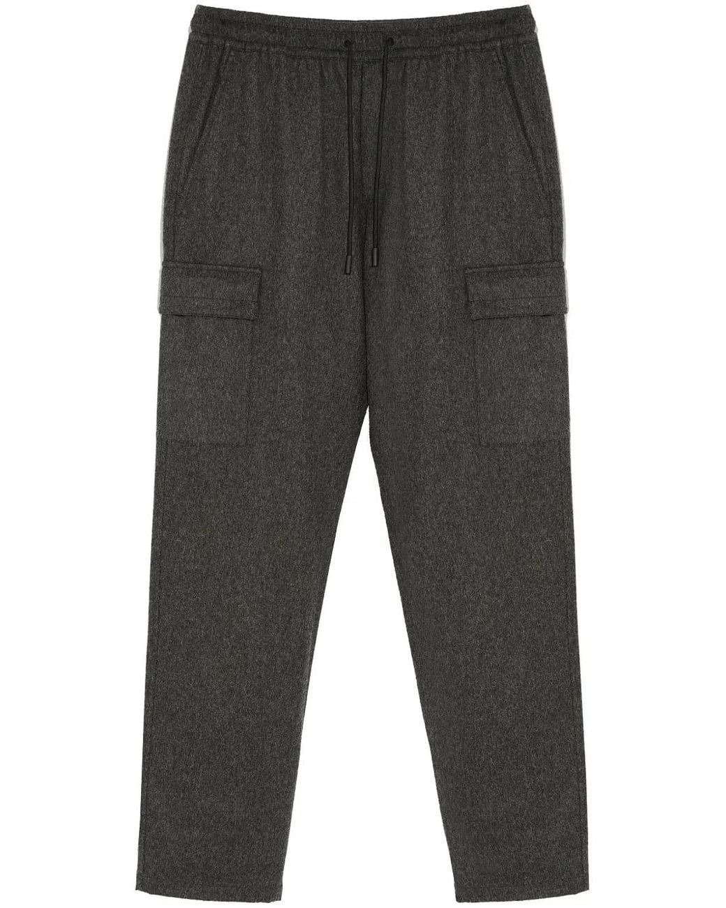 Yves Salomon Gray Knitted Tapered Trousers for men