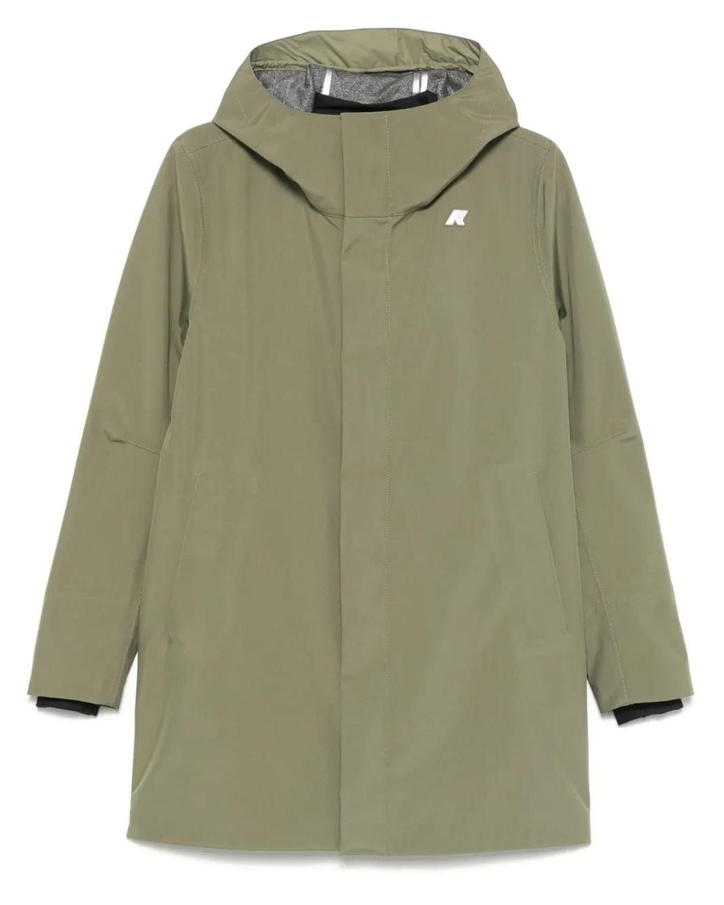 K-Way Green Tommy Bonded Raincoat for men