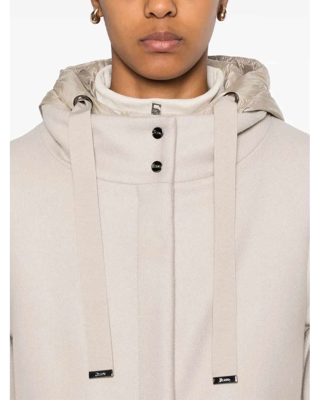 Herno Gray A-Line Lightweight Coat