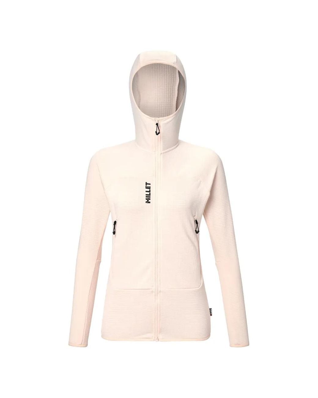 Pascal Millet Natural Fusion Grid Waffle-Knit Zip-Up Hoodie