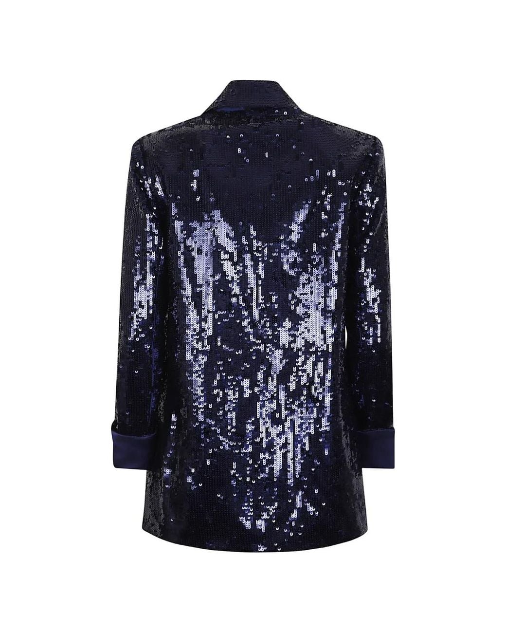 Alice + Olivia Blue Buttoned Blazer