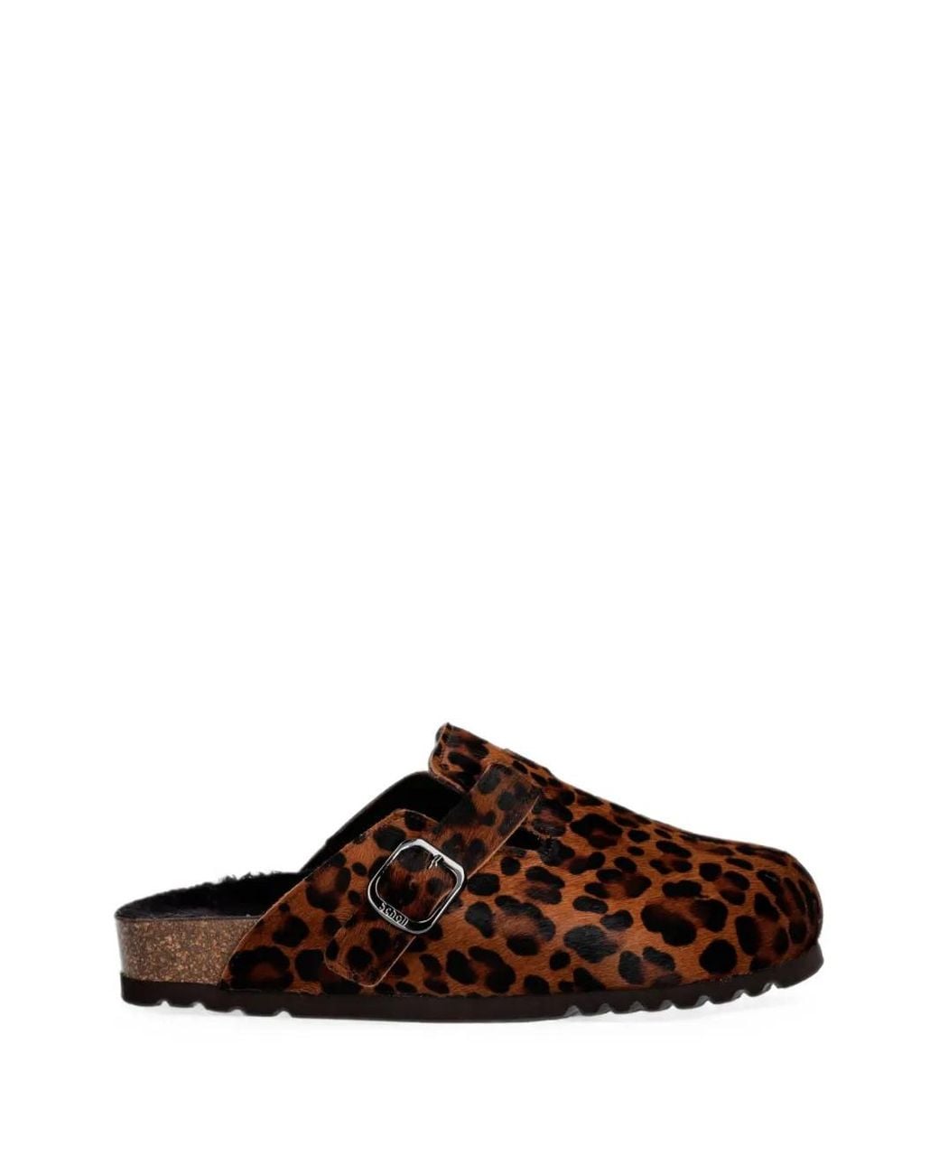 Scholl Brown Mules Fae New À Imprimé Léopard