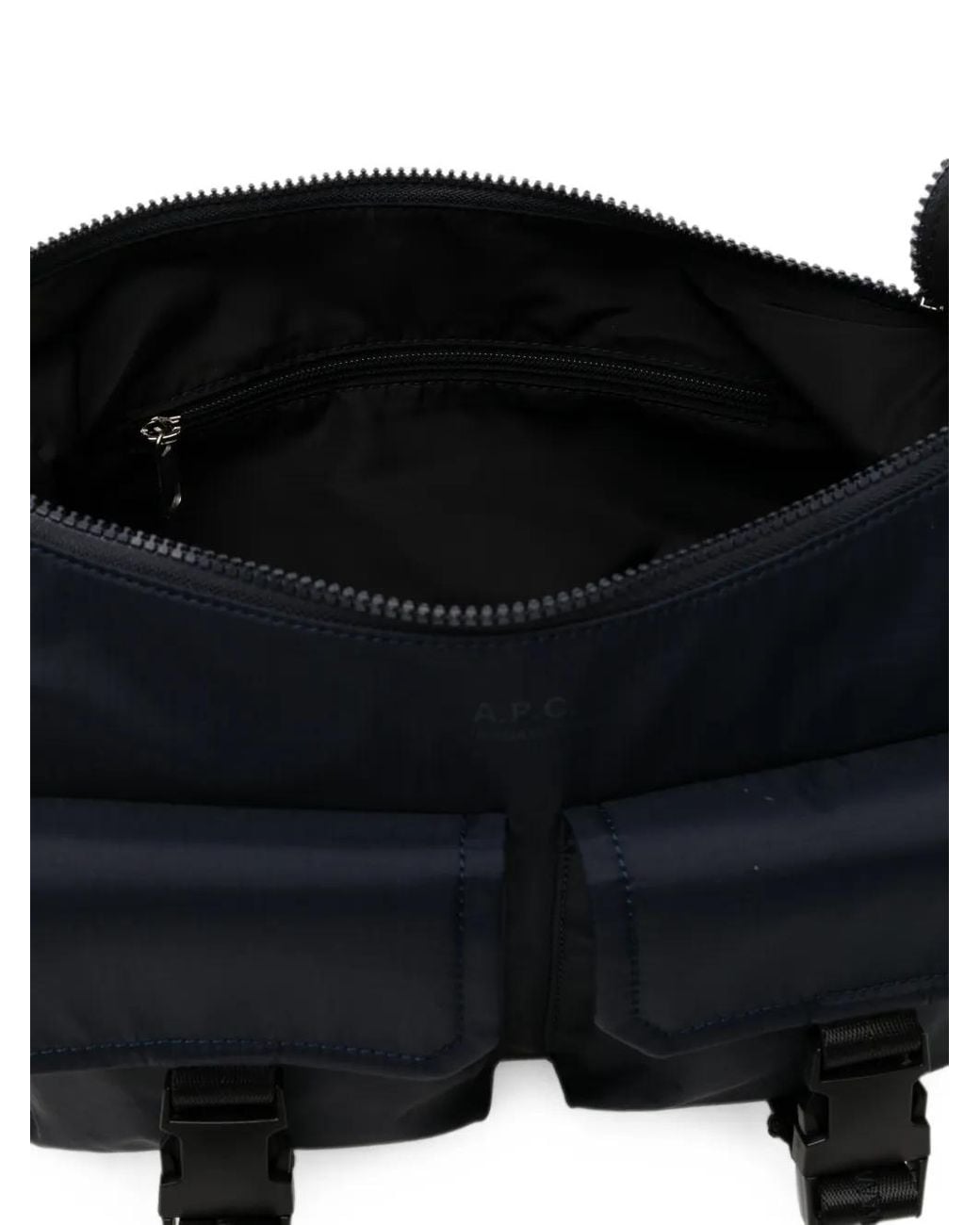 A.P.C. Black Multi-Pocket Shoulder Bag for men