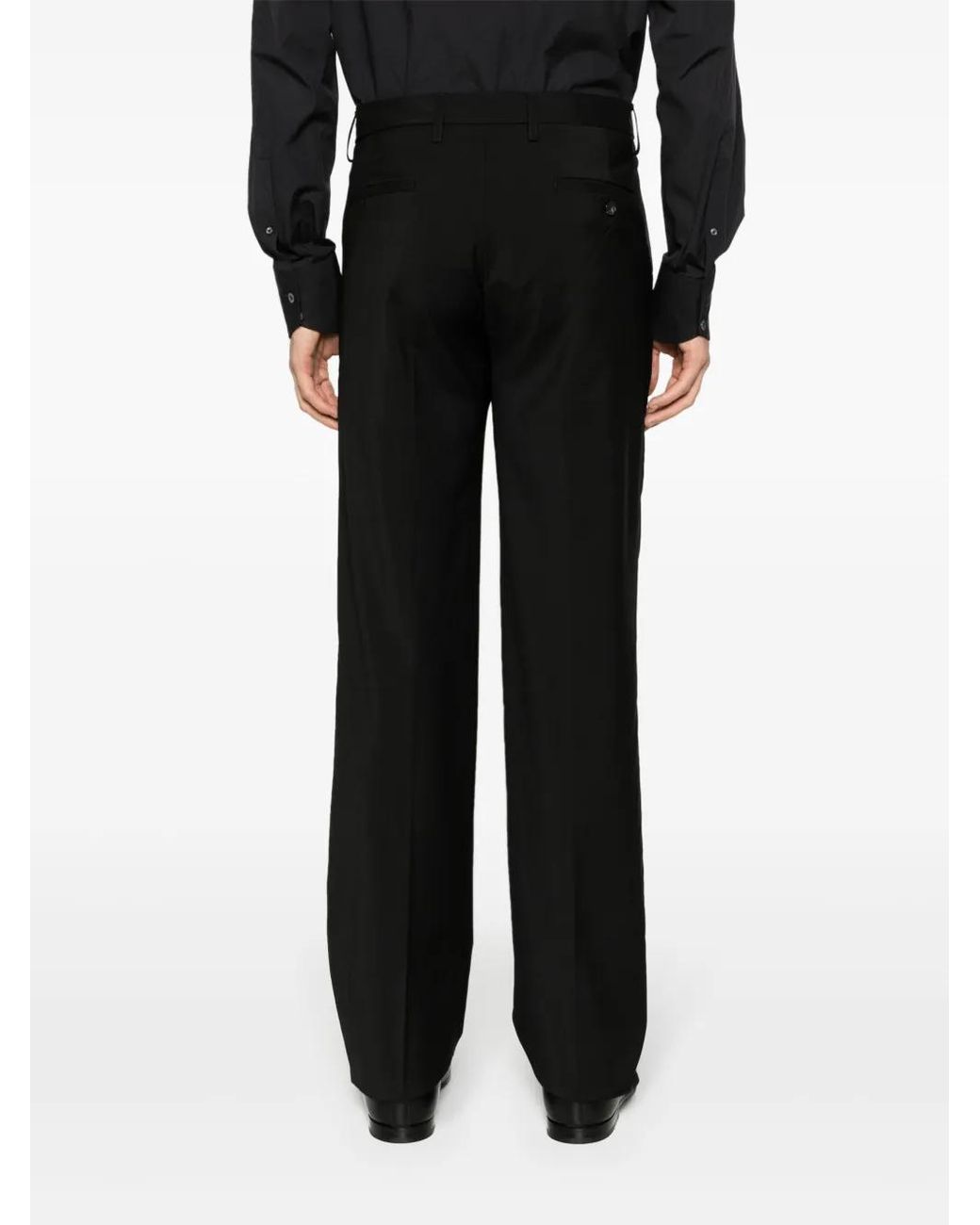 Etro Pantalon Van Scheerwol in het Black voor heren