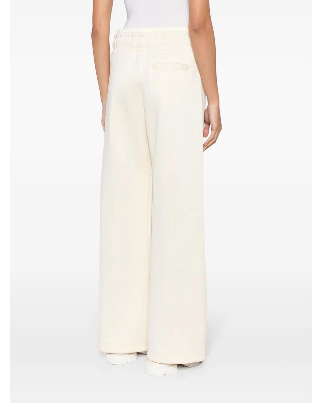 Off-White c/o Virgil Abloh White Logo-Embroidered Flared Track Pants