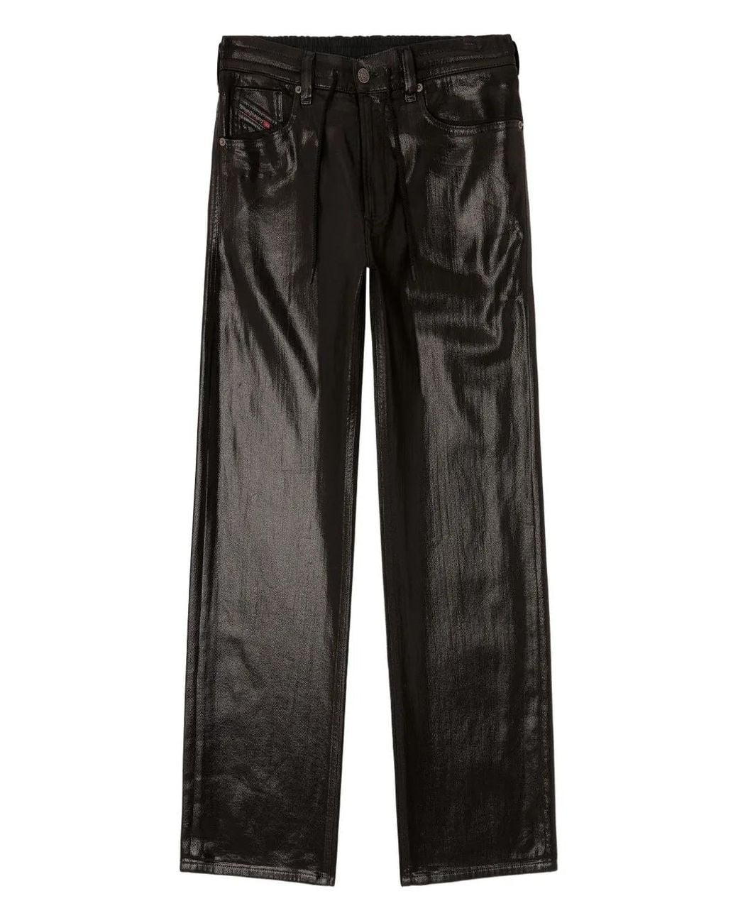 DIESEL Black Relaxed 2080 D-Reel Drawstring Jeans for men