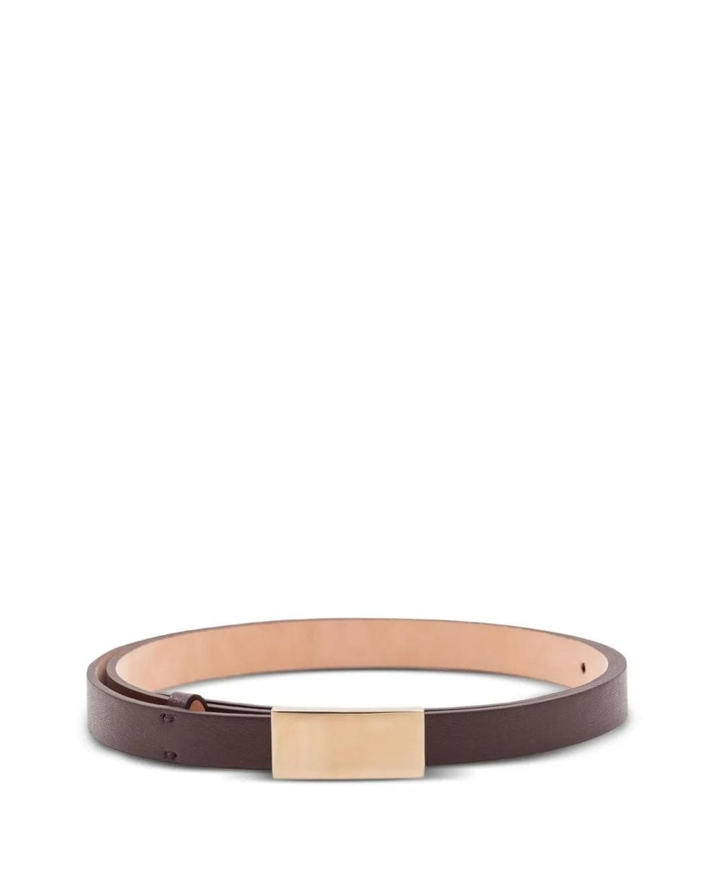 Victoria Beckham White Portofino Mirror Belt