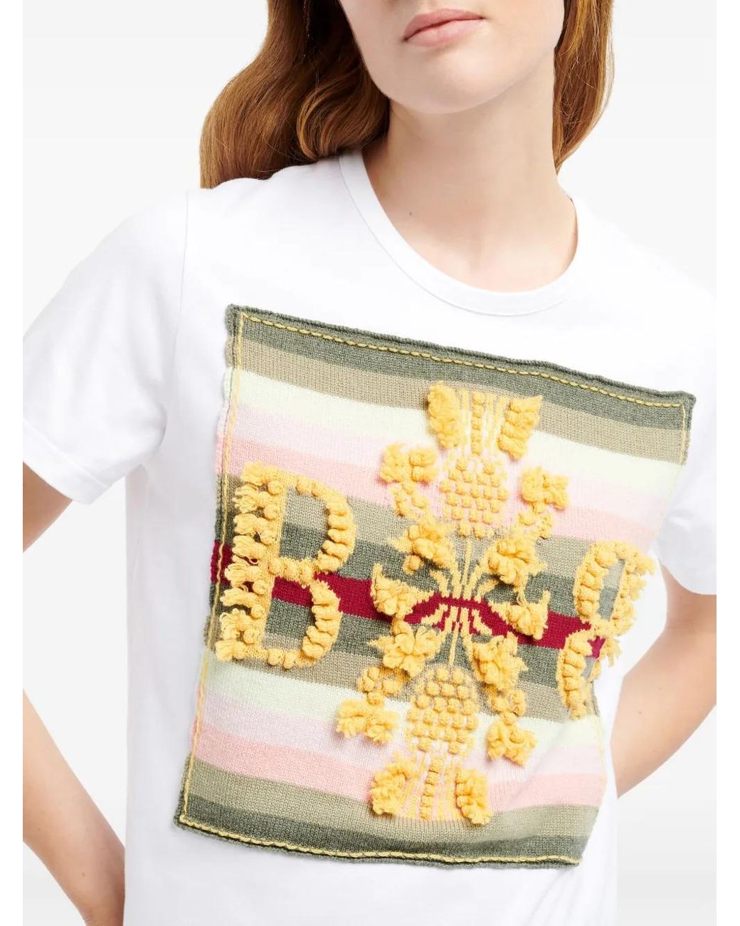 Barrie Metallic Striped T-Shirt