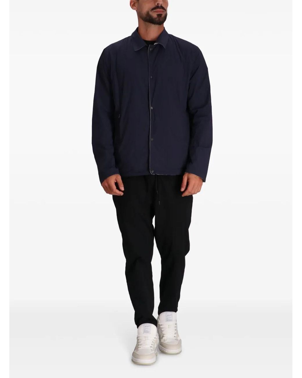 Herno Gray Reversible Shirt Jacket for men