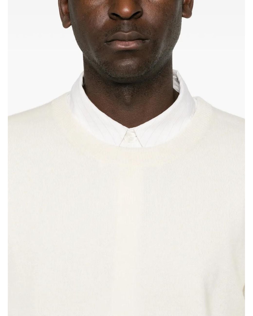 Extreme Cashmere White Bis Crew-Neck Cashmere Sweater