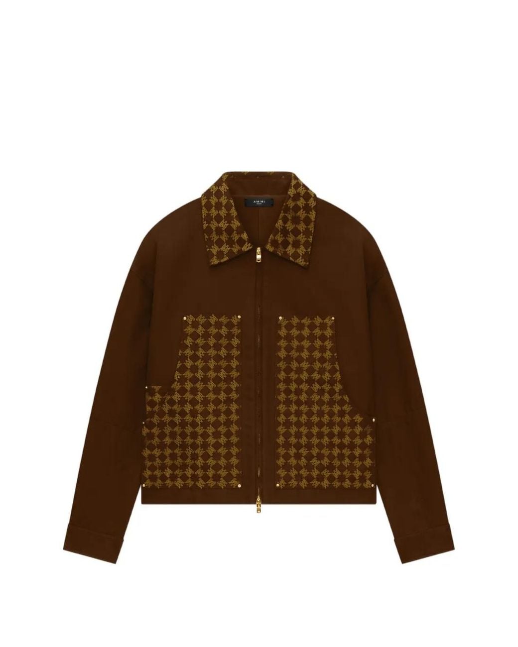 Amiri Ma Quad Jacquard Jack in het Brown voor heren