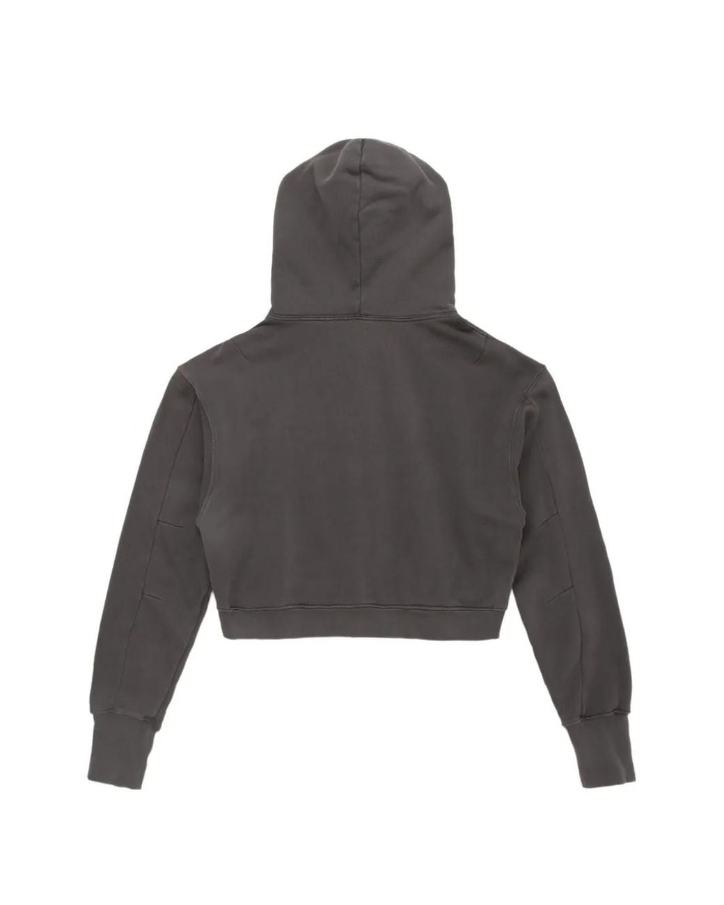 Les Tien Gray Zendaya Cropped Zip Hoodie