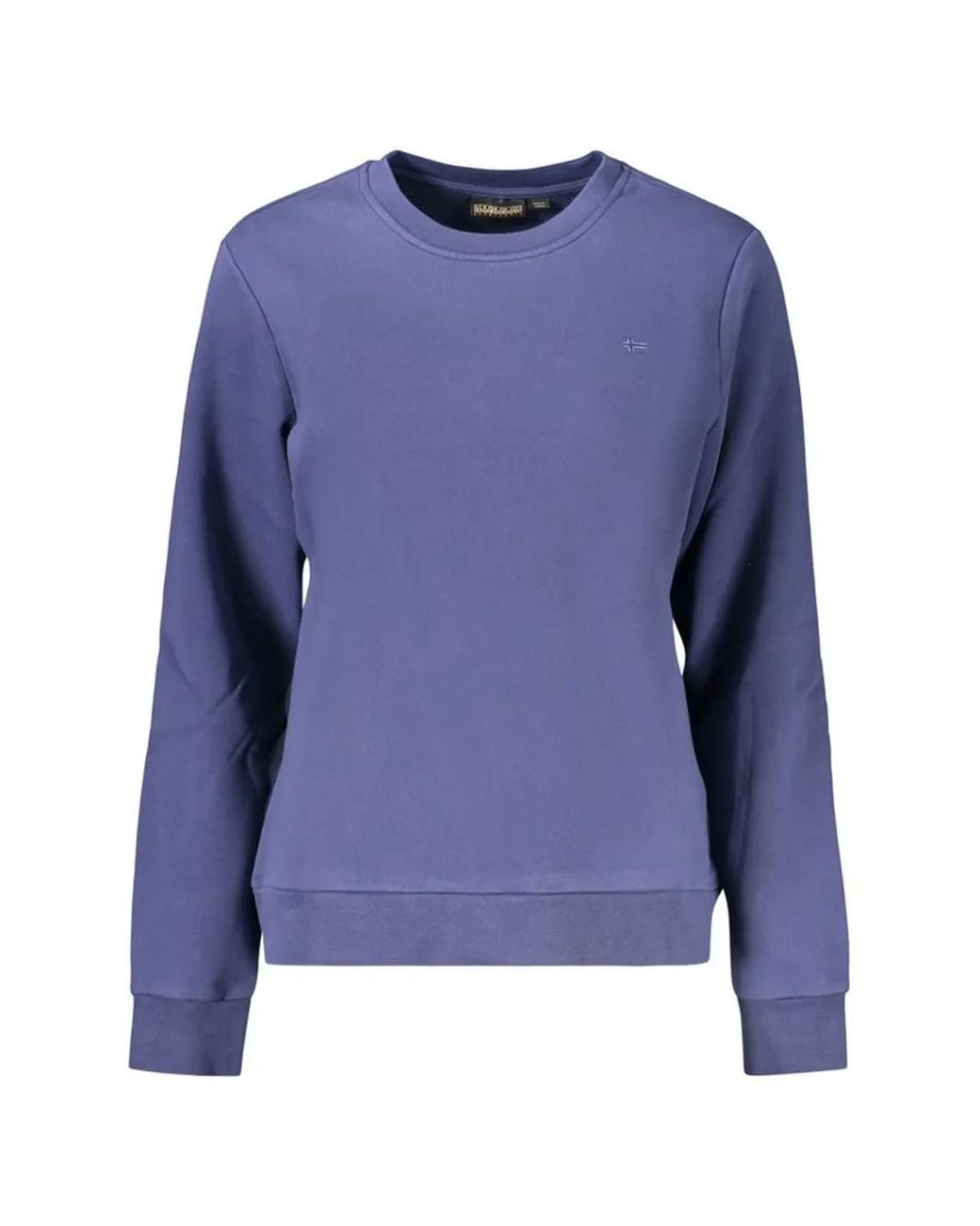 Napapijri Blue Aurora Logo-Embroidered Sweatshirt