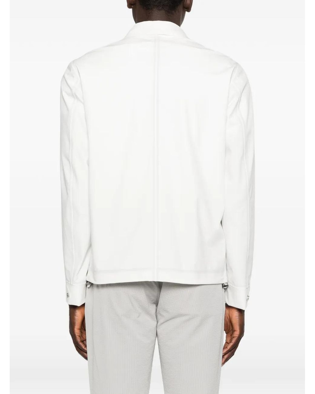 Herno White Button Jacket for men