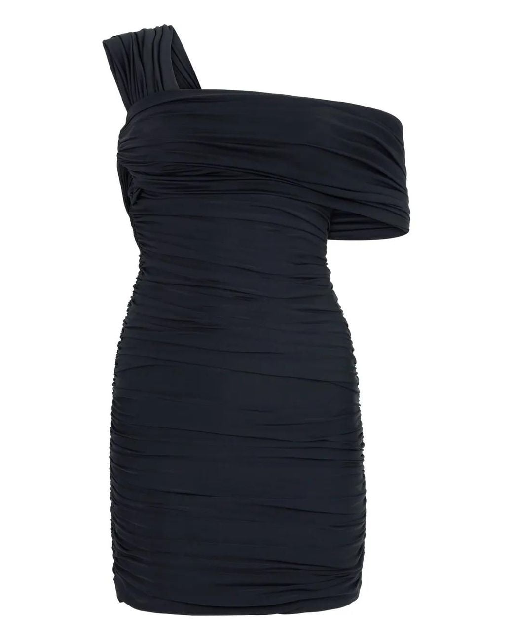 Roberto Cavalli Blue One-Shoulder Mini Dress