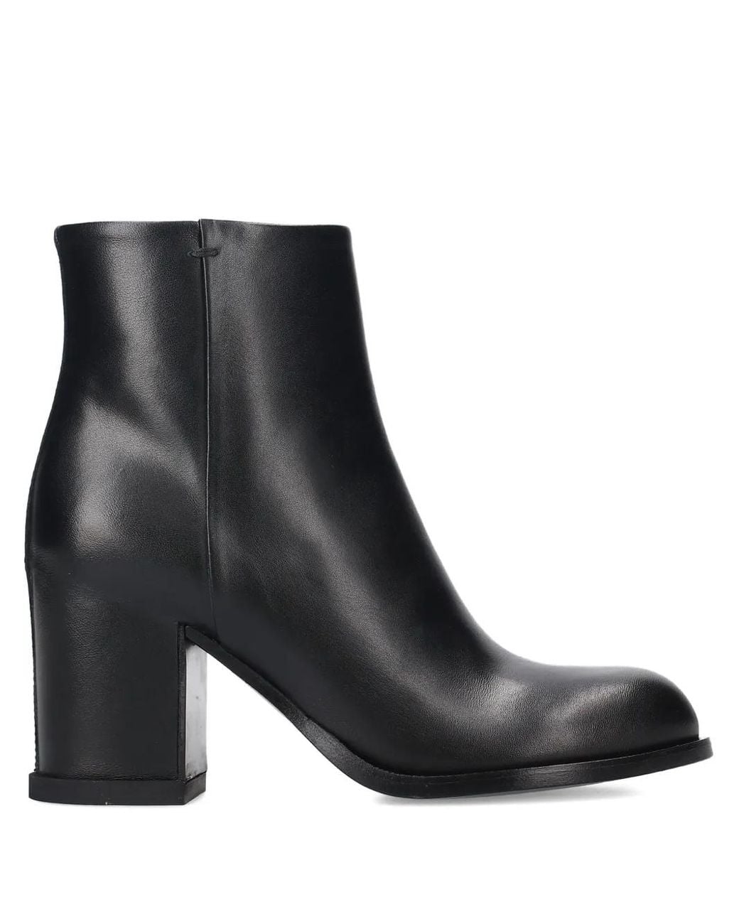 Premiata Black Leather Ankle Boots