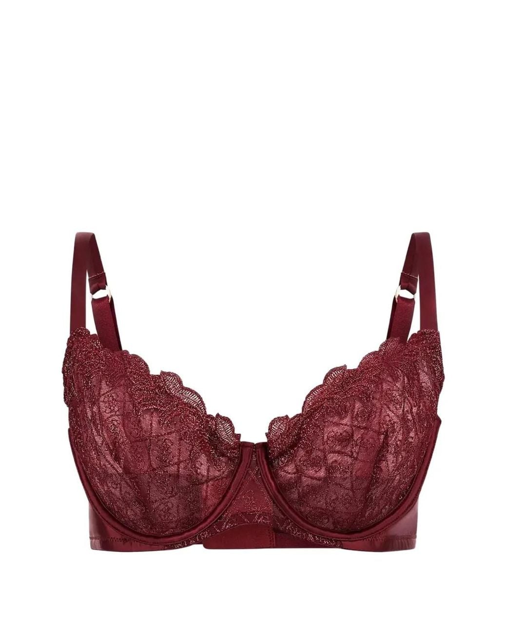 Guess Lace-Overlay Underwired Bra