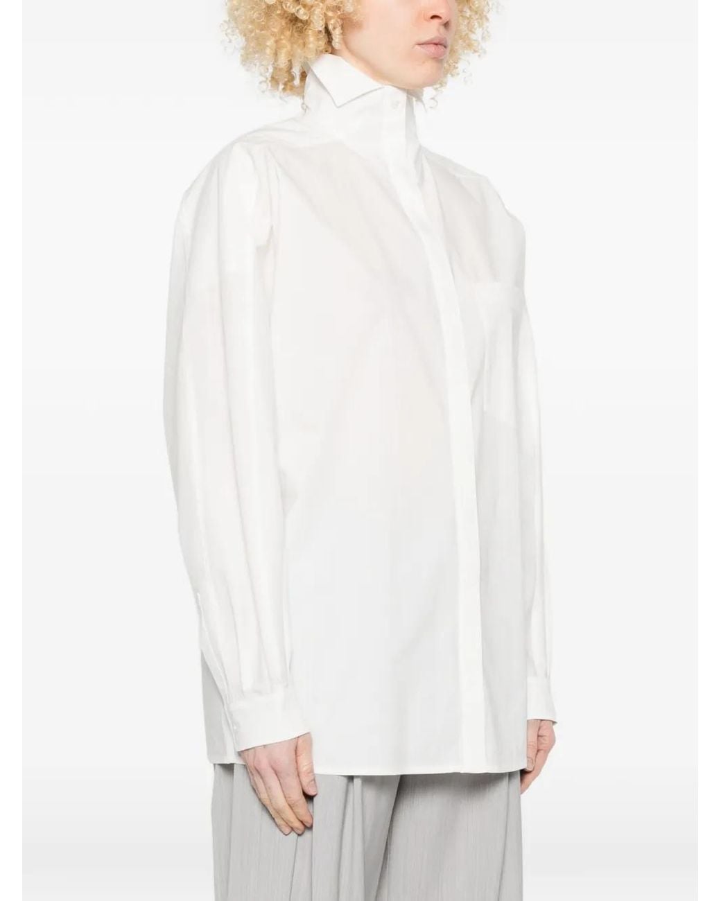 IRO White Nylia Patch-Pocket Shirt