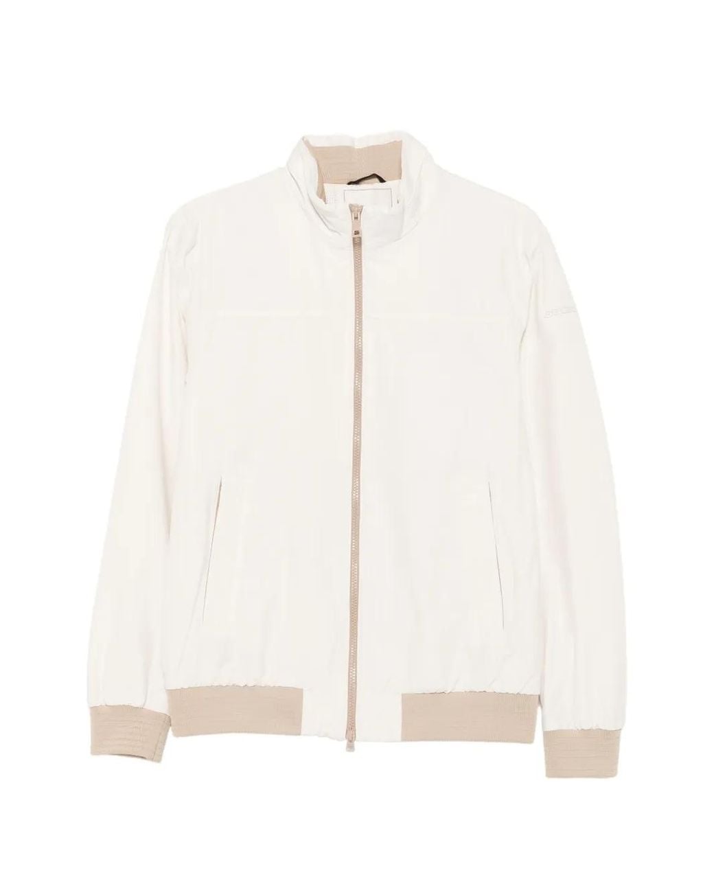 Geox White Vincit Zip-Up Jacket for men