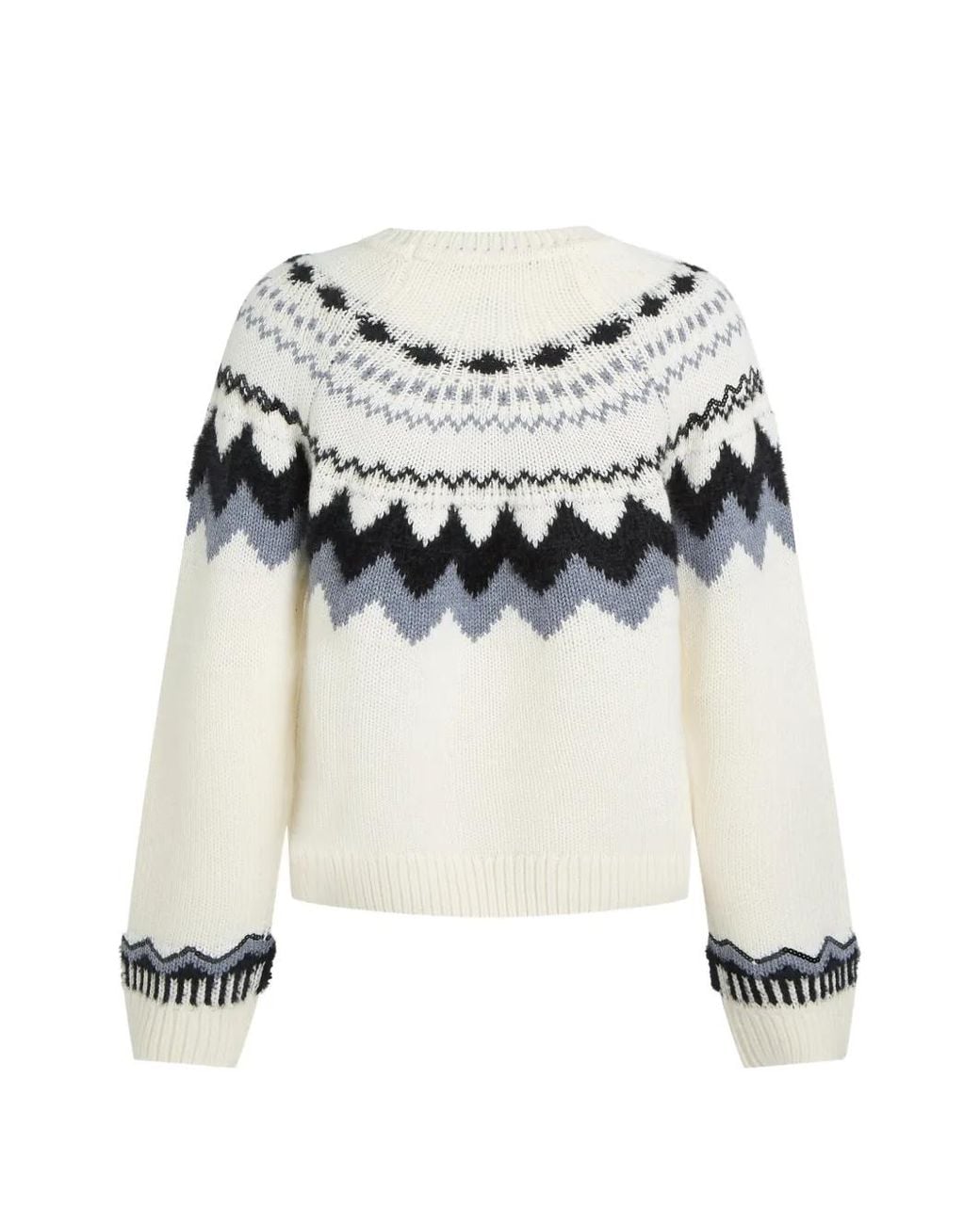 Karl Lagerfeld White Alpine Knitted Sweater