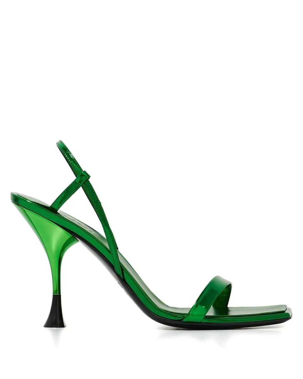 3Juin Green 95Mm Square-Toe Sandals