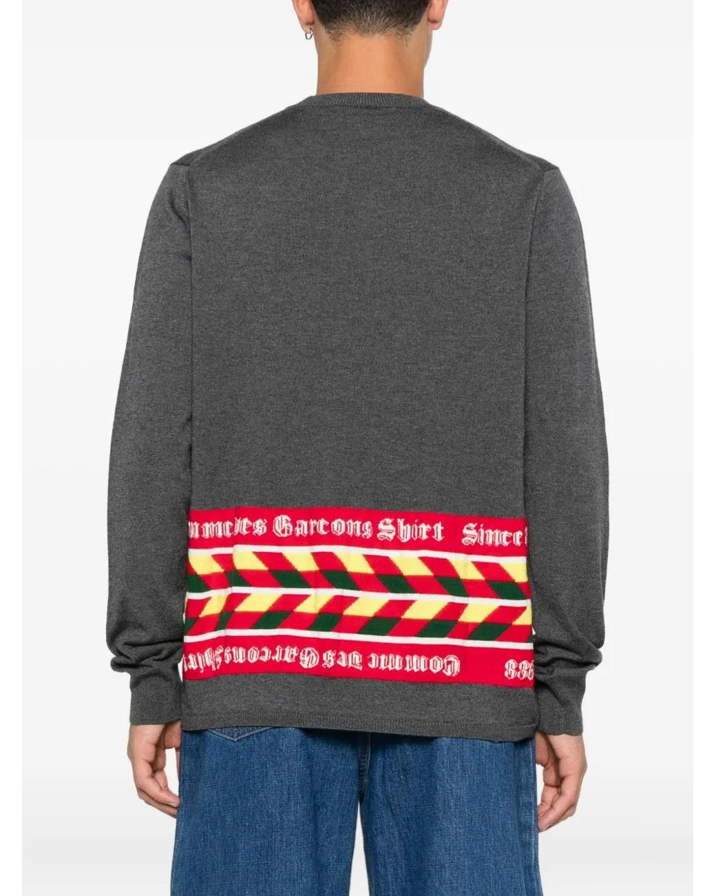 Comme des Garçons Gray Wool-Blend Jumper for men
