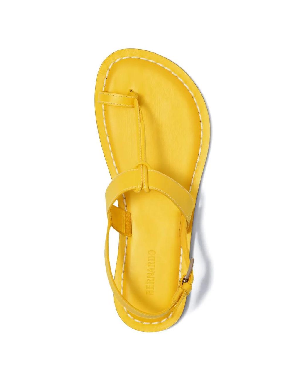 Bernardo Yellow Thong-Strap Sandals