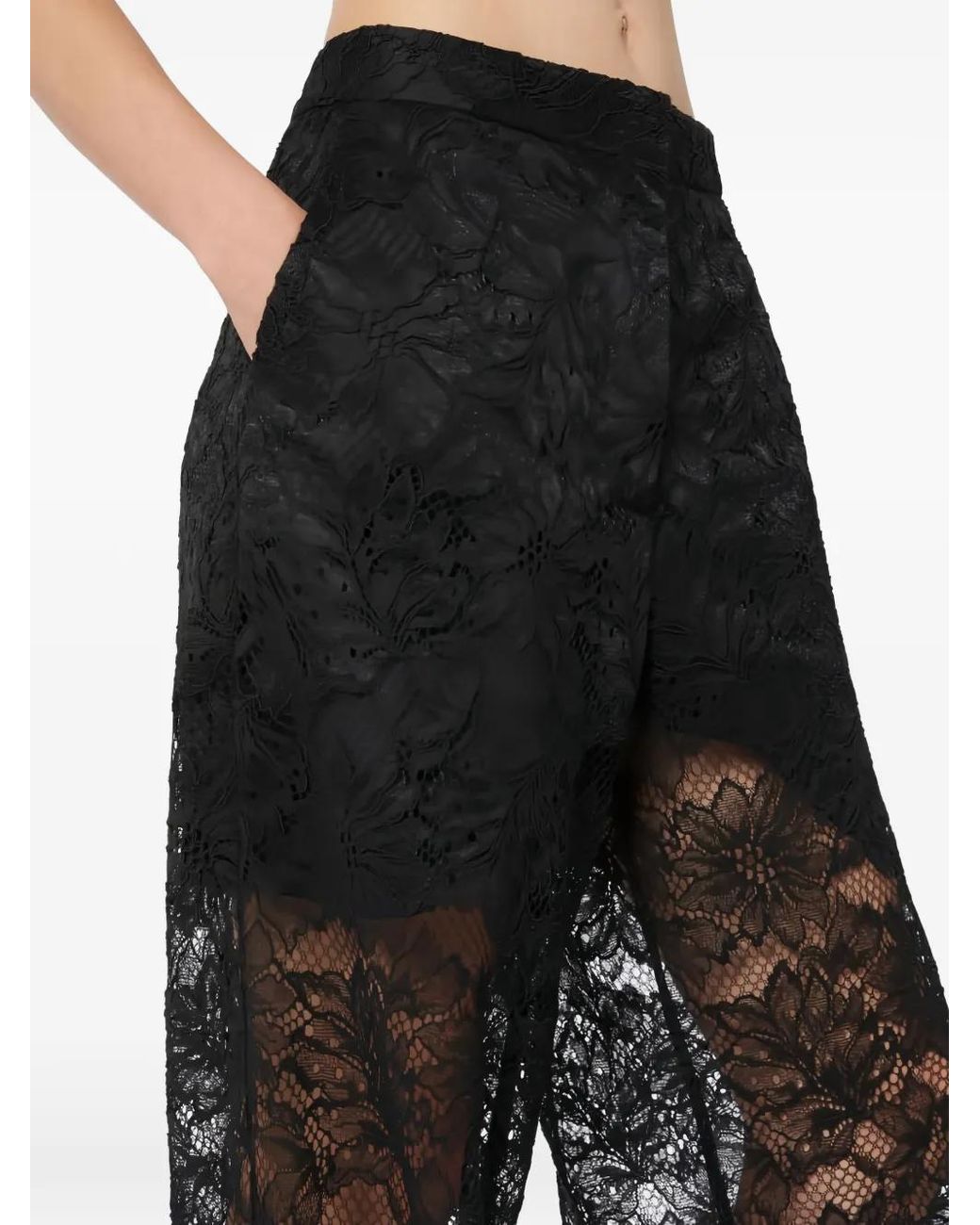 Sportmax Black Lace Trousers