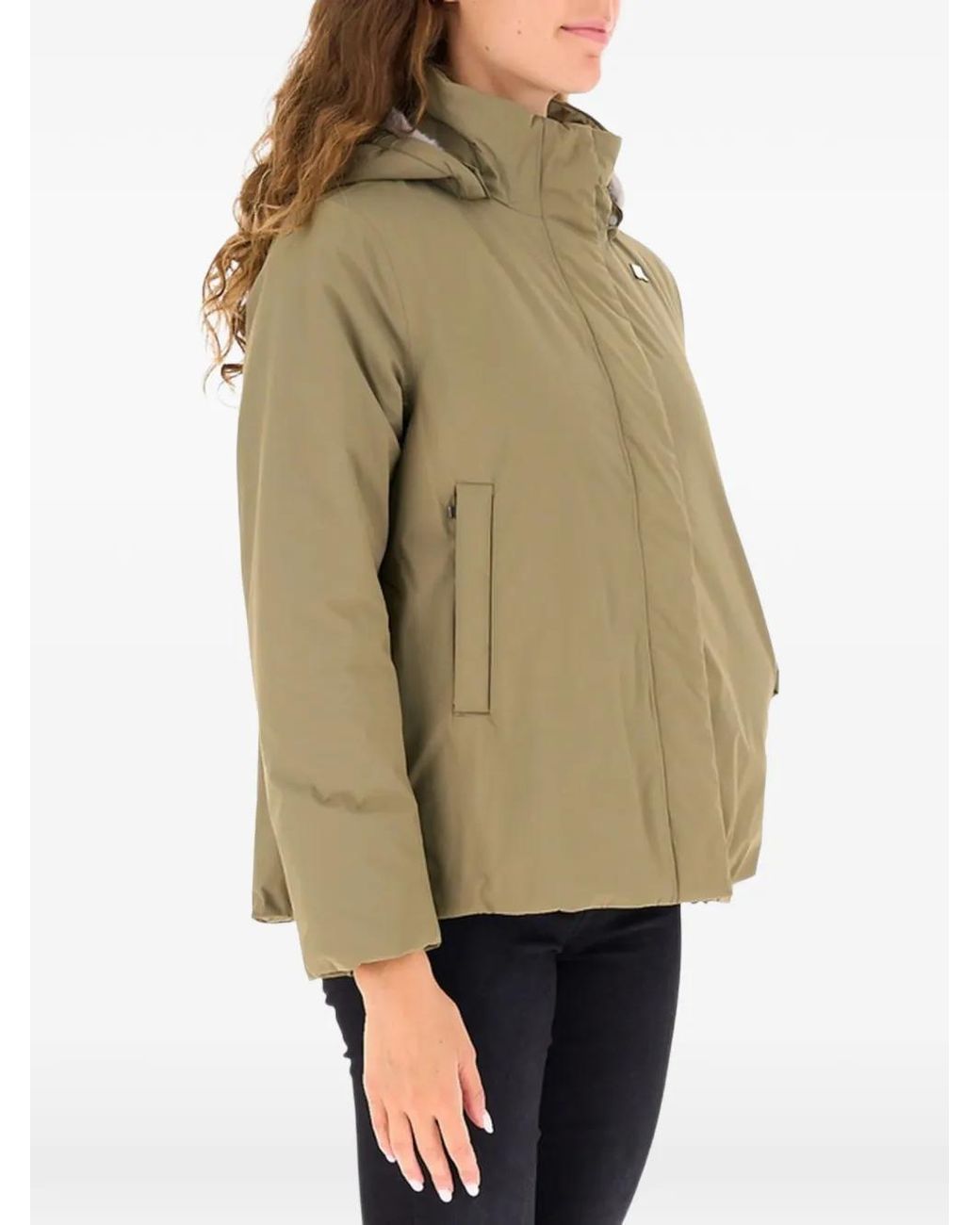 K-Way Green Marlette Twill Jacket