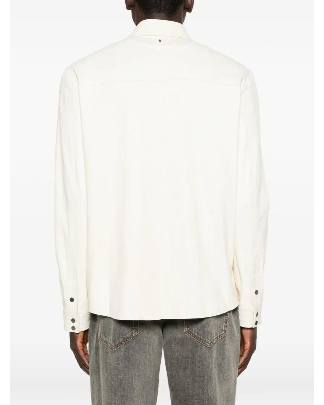 Salvatore Santoro White Pocket Button Jacket for men