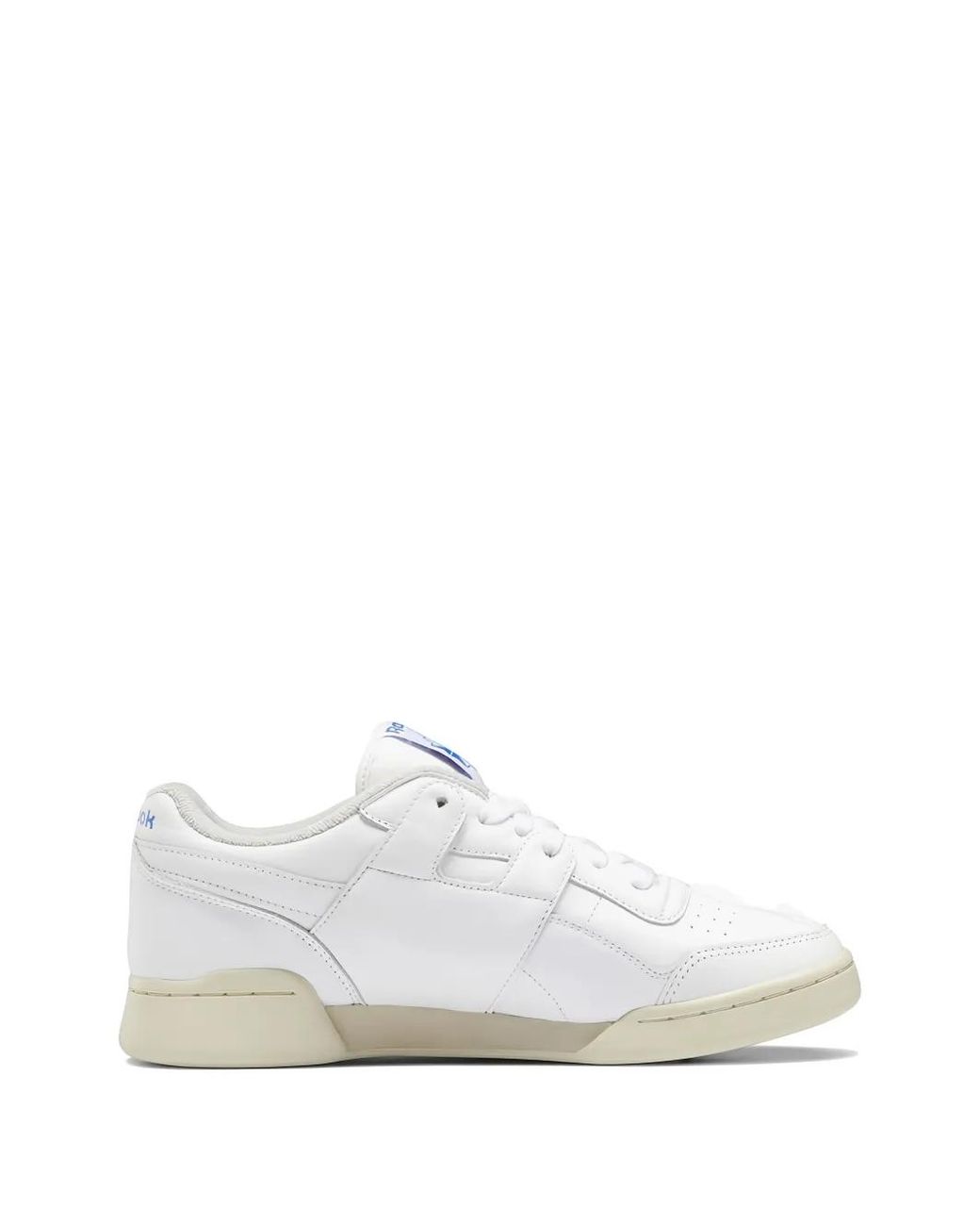 Reebok White Workout Plus Vintage Leather Sneakers for men
