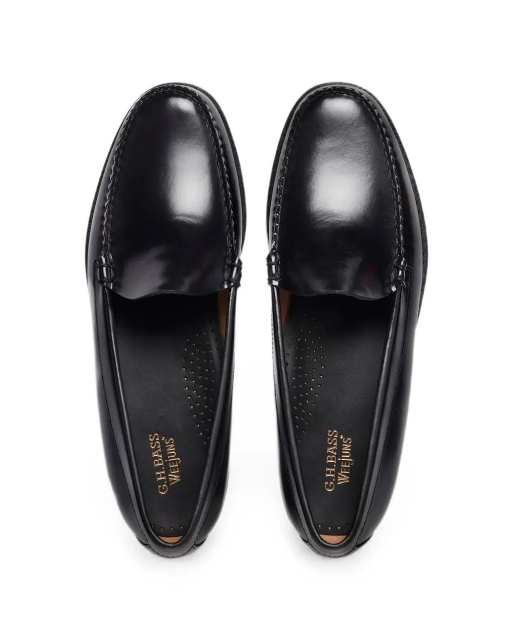 G.H.BASS White Weejuns Venetian Leather Loafers