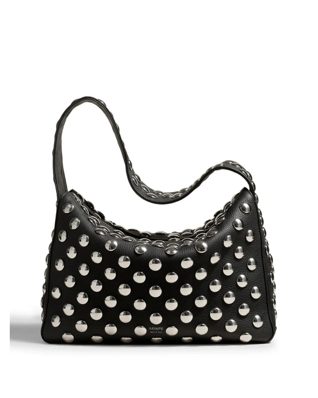 Khaite Black "Elena" Shoulder Bag W Studs