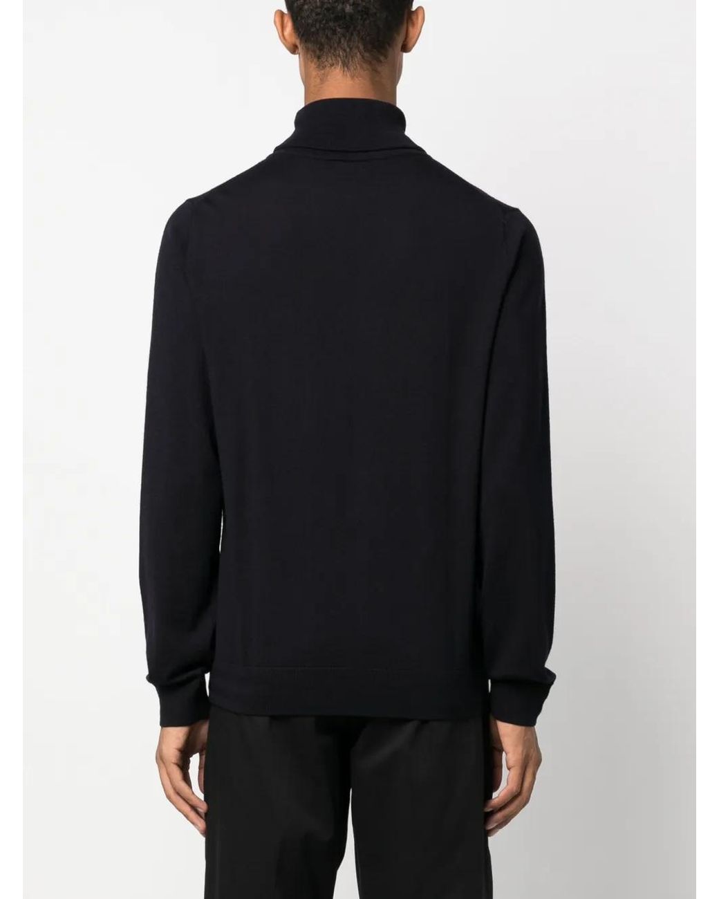 Paul Smith Blue Roll-Neck Merino Wool Jumper for men