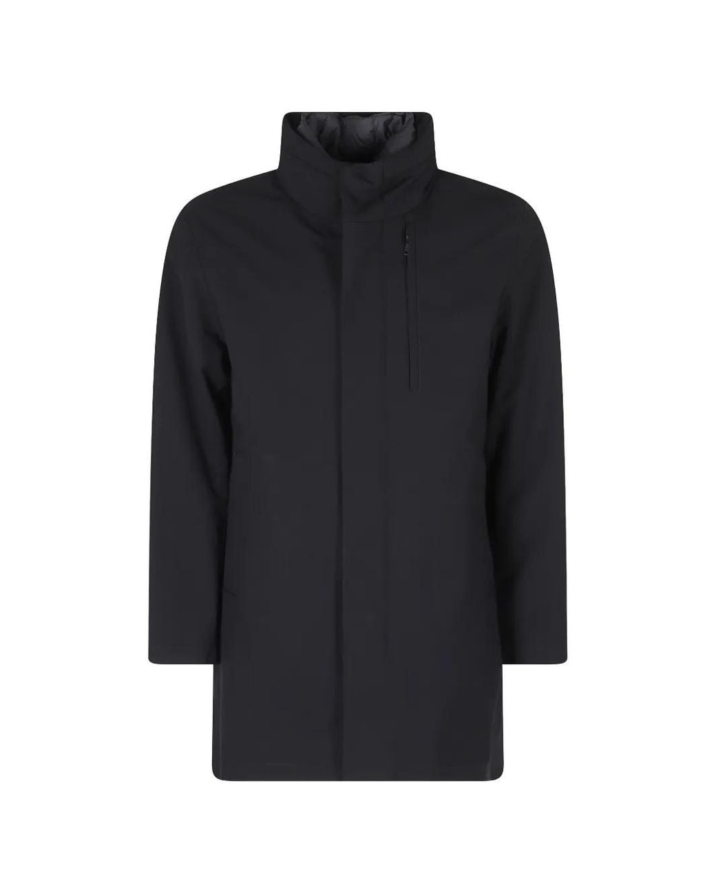 DUNO Blue Blake Z High-Neck Coat for men
